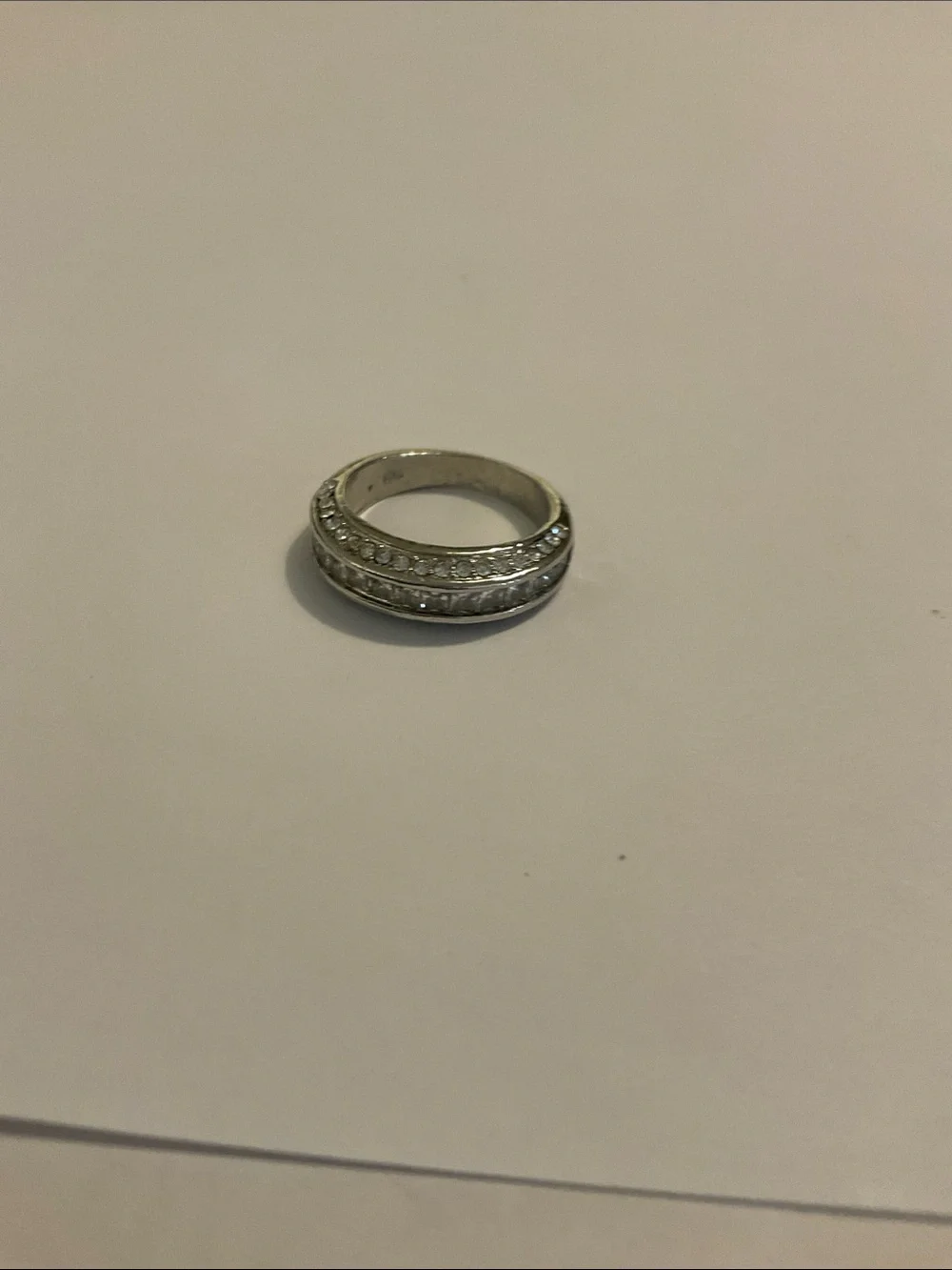 Sterling silver Cz ring
